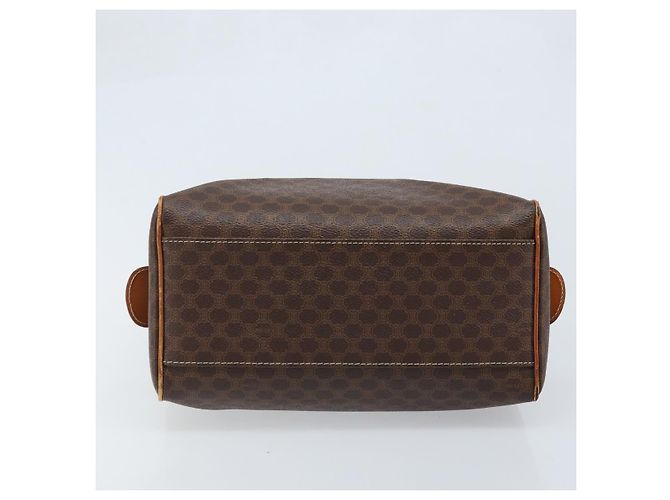 Céline Borsa a mano in tela Macadam CELINE in pelle PVC marrone e oro Auth mr2268 D'oro - vista 9