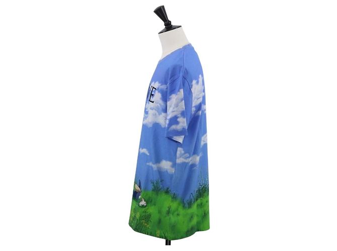LOEWE LOEWE �~ Studio Ghibli Mi Vecino Totoro Camiseta de Algodón Azul Auth 167192M Azul claro - vista 3