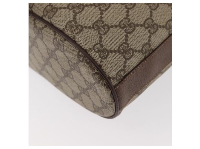 Gucci Borsa a spalla GG Supreme in PVC beige e oro Auth ARZ789 D'oro - vista 13