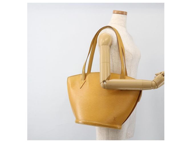 LOUIS VUITTON Borsa a Spalla Epi Saint Jacques Gialla M52269 LV Auth BA11886 Giallo - vista 22