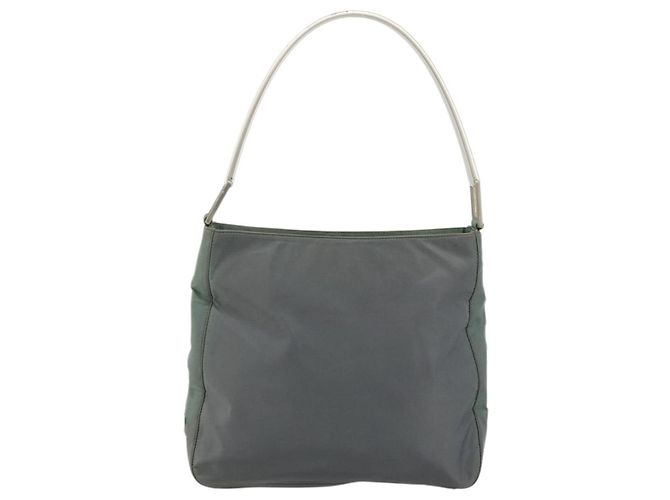 Borsa a Spalla PRADA in Nylon Verde Argento Autentica bs34327 - vista 13