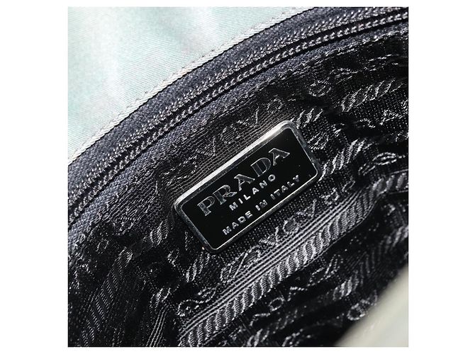 Borsa a Spalla PRADA in Nylon Verde Argento Autentica bs34327 - vista 17