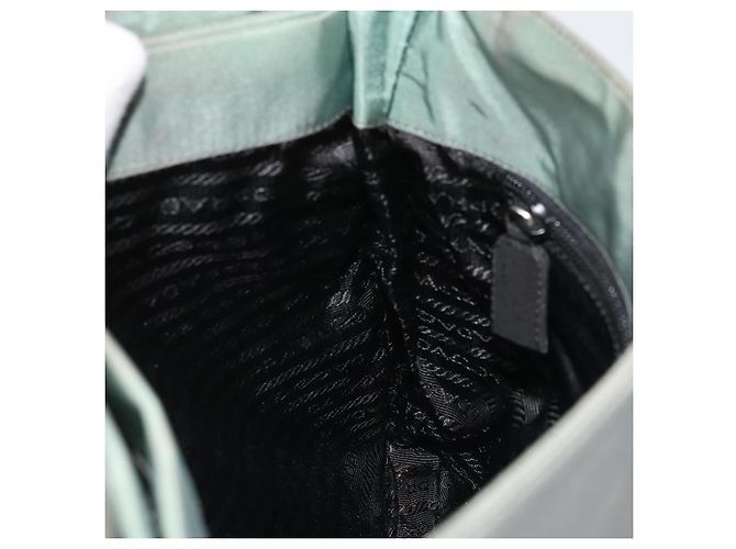 Borsa a Spalla PRADA in Nylon Verde Argento Autentica bs34327 - vista 19