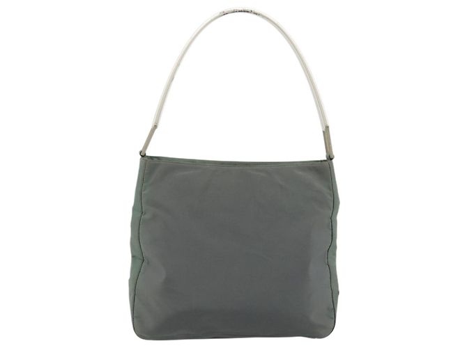 Borsa a Spalla PRADA in Nylon Verde Argento Autentica bs34327 - vista 2