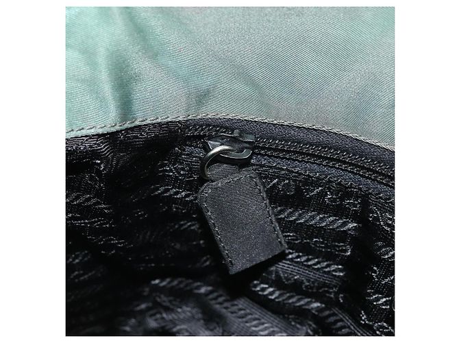 Borsa a Spalla PRADA in Nylon Verde Argento Autentica bs34327 - vista 20