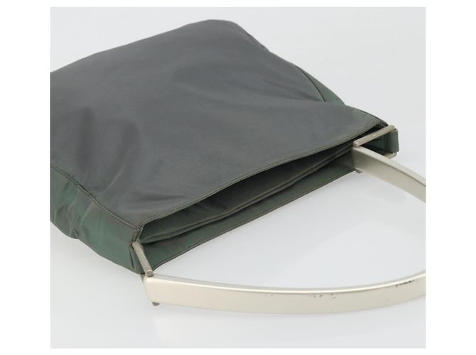 Borsa a Spalla PRADA in Nylon Verde Argento Autentica bs34327 - vista 6