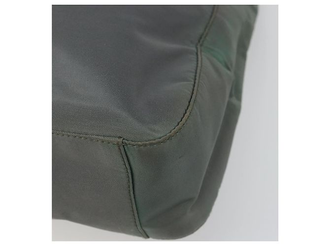 Borsa a Spalla PRADA in Nylon Verde Argento Autentica bs34327 - vista 9