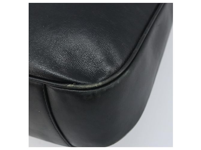 Borsa a Spalla Gucci Bamboo in Pelle 2 in 1 Nero Oro 001 3444 1577 Auth 174580 - vista 15