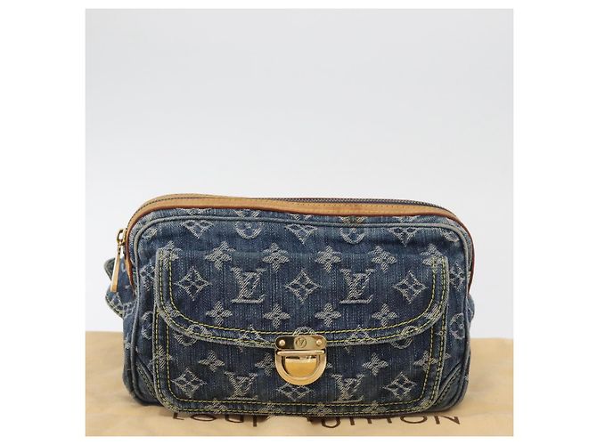 LOUIS VUITTON Borsa a Tracolla Monogram in Denim Blu M95347 LV Auth 174319SAV - vista 12