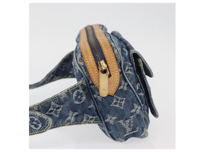 LOUIS VUITTON Borsa a Tracolla Monogram in Denim Blu M95347 LV Auth 174319SAV - vista 4