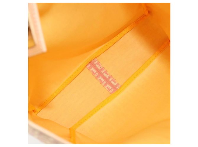 Borsa a mano in tela Zucchino FENDI rosa oro Auth ARZ892A D'oro - vista 11