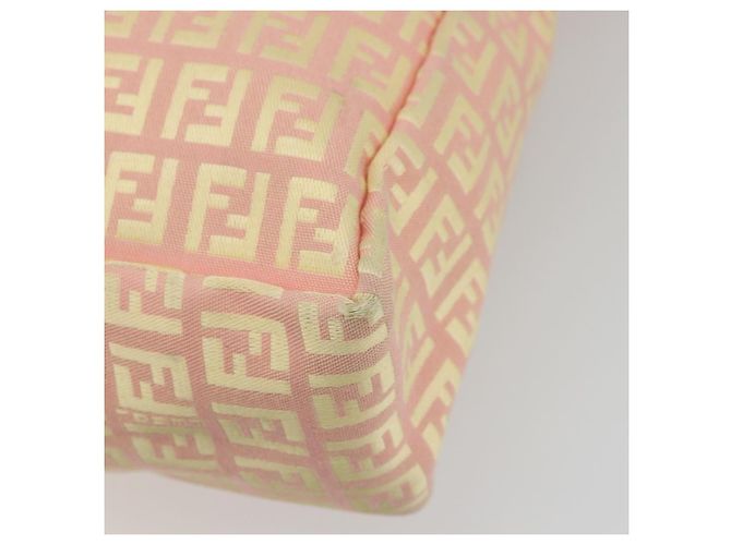 Borsa a mano in tela Zucchino FENDI rosa oro Auth ARZ892A D'oro - vista 15