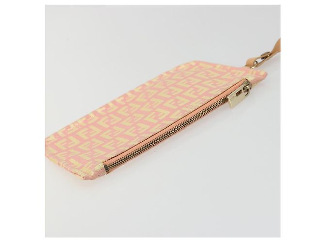 Borsa a mano in tela Zucchino FENDI rosa oro Auth ARZ892A D'oro - vista 21