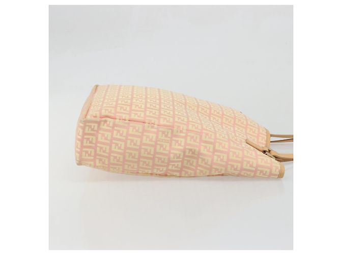 Borsa a mano in tela Zucchino FENDI rosa oro Auth ARZ892A D'oro - vista 3