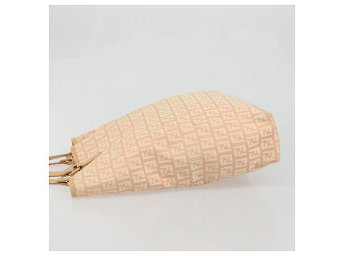Borsa a mano in tela Zucchino FENDI rosa oro Auth ARZ892A D'oro - vista 4