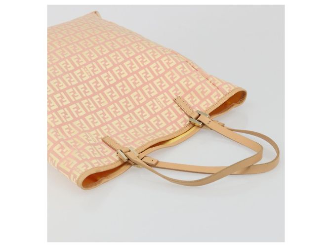 Borsa a mano in tela Zucchino FENDI rosa oro Auth ARZ892A D'oro - vista 6