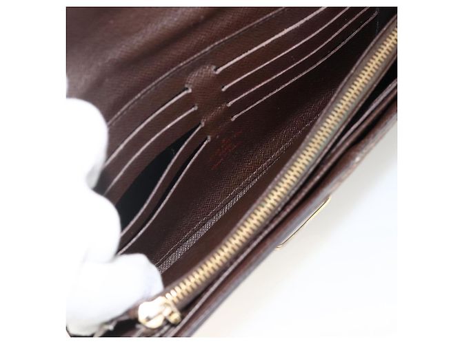 LOUIS VUITTON Cartera Sistina Long Damier Ebene N61747 Auth bs34333 - vista 10