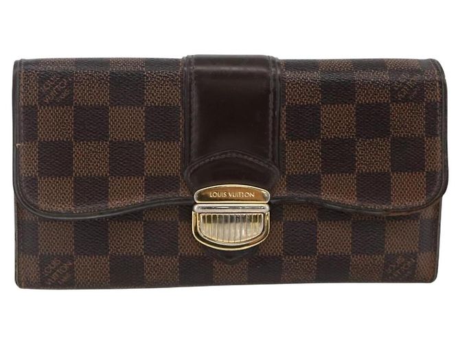 LOUIS VUITTON Cartera Sistina Long Damier Ebene N61747 Auth bs34333 - vista 13