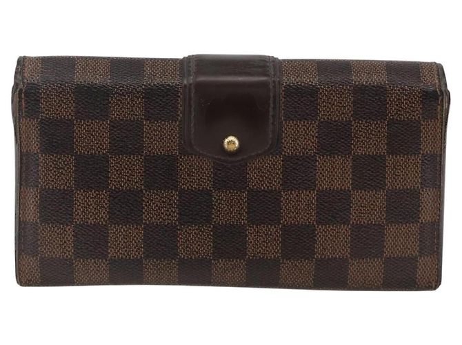 LOUIS VUITTON Cartera Sistina Long Damier Ebene N61747 Auth bs34333 - vista 2