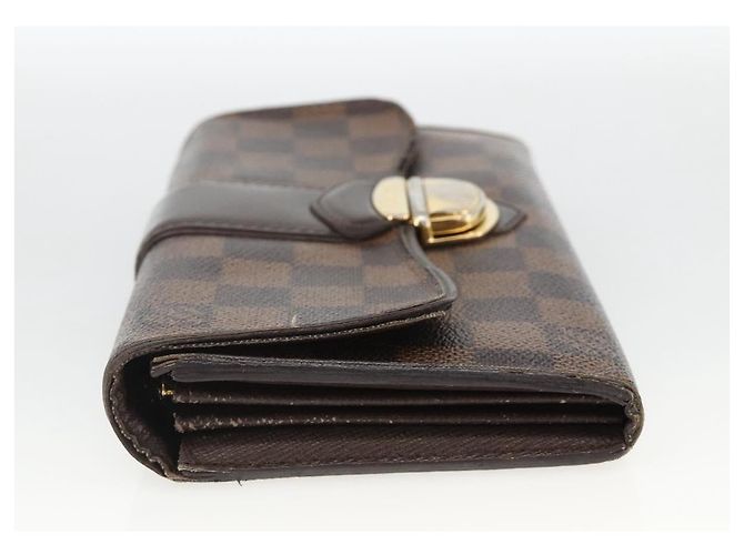 LOUIS VUITTON Cartera Sistina Long Damier Ebene N61747 Auth bs34333 - vista 3