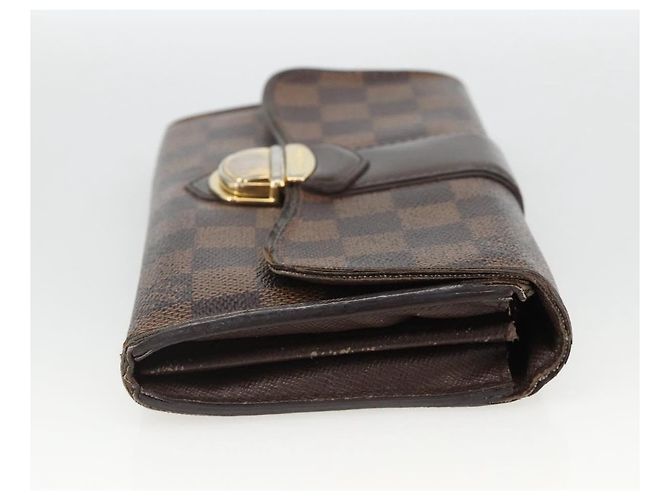 LOUIS VUITTON Cartera Sistina Long Damier Ebene N61747 Auth bs34333 - vista 4