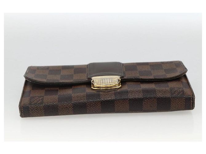 LOUIS VUITTON Cartera Sistina Long Damier Ebene N61747 Auth bs34333 - vista 6