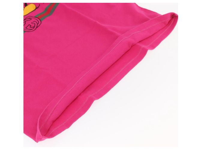 Camiseta de manga corta de algodón rosa Colaboración GUCCI Disney Auth ARZ929M - vista 10