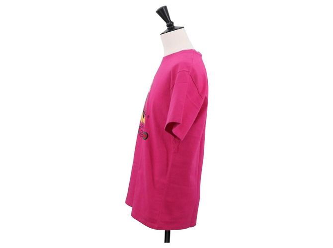 Camiseta de manga corta de algodón rosa Colaboración GUCCI Disney Auth ARZ929M - vista 3
