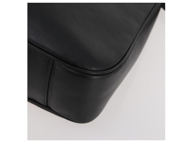 Borsa a mano in pelle Gucci Bamboo 2 in 1 Nero Oro Auth 169781 D'oro - vista 12