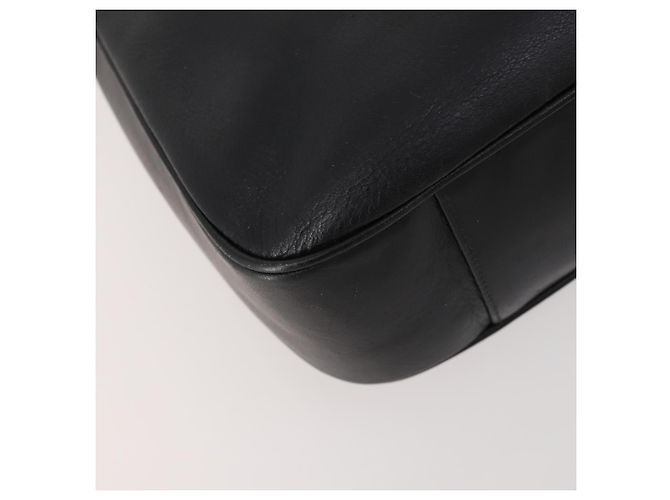 Borsa a mano in pelle Gucci Bamboo 2 in 1 Nero Oro Auth 169781 D'oro - vista 15