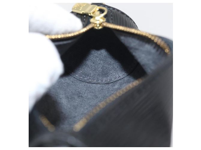LOUIS VUITTON Pochette Soufflot Epi Nera LV Auth BA11603 Nero - vista 18