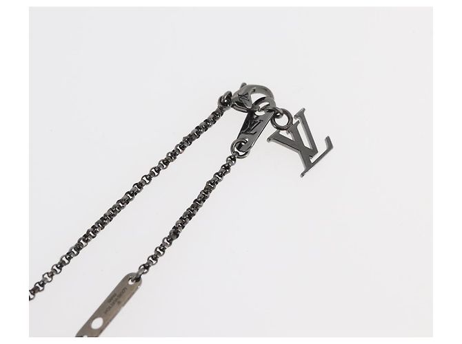 COLLAR LV BEADS LOUIS VUITTON de metal Turquesa Azul M00313 Auth BAZ738M - vista 18