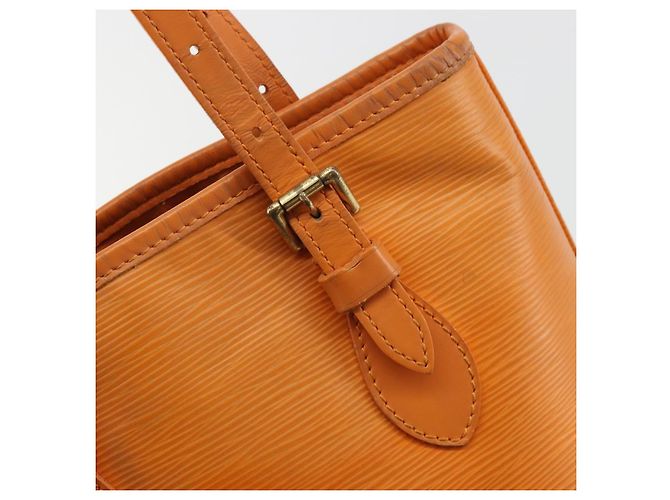 LOUIS VUITTON Borsa a Spalla Epi Bucket PM Arancione Mandarino M5899H LV Auth BAZ712A Grigio - vista 10