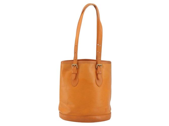 LOUIS VUITTON Borsa a Spalla Epi Bucket PM Arancione Mandarino M5899H LV Auth BAZ712A Grigio - vista 13