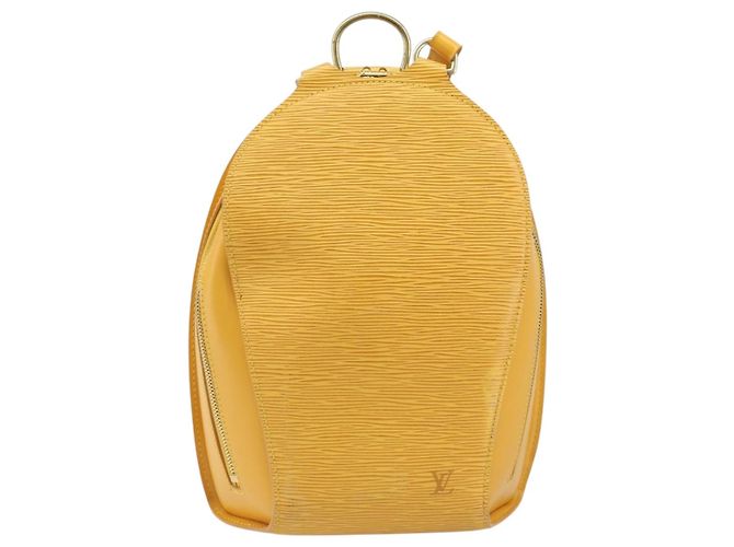 LOUIS VUITTON Zaino Epi Mabillon Giallo M52239 LV Auth AMZ512 - vista 13