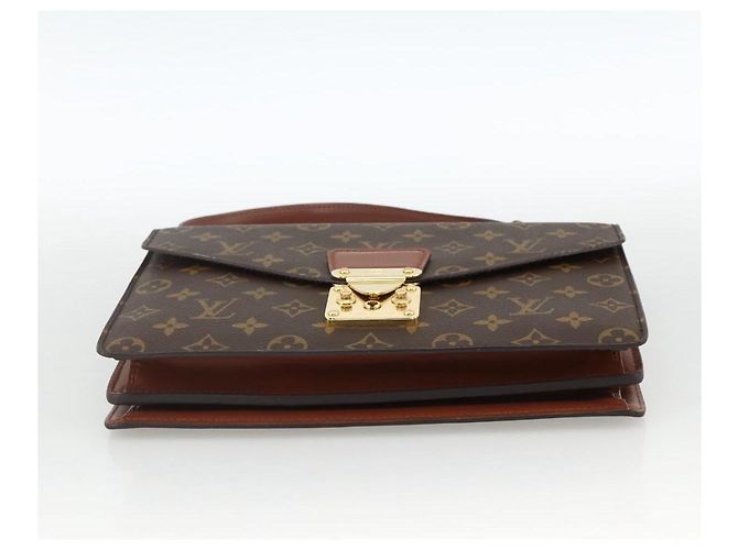 LOUIS VUITTON Borsa a Mano Monogram Concorde M51190 Auth LV ka3485 Monogramma - vista 5