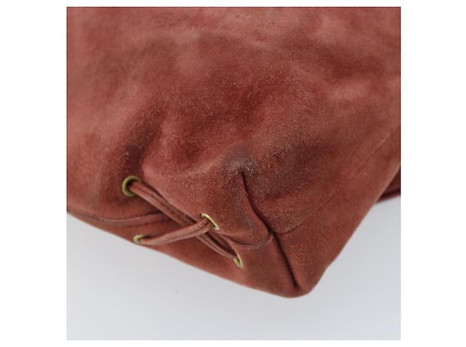 Borsa a Spalla GUCCI Camoscio Rosa Oro 95107 Auth YKZ626 D'oro - vista 13