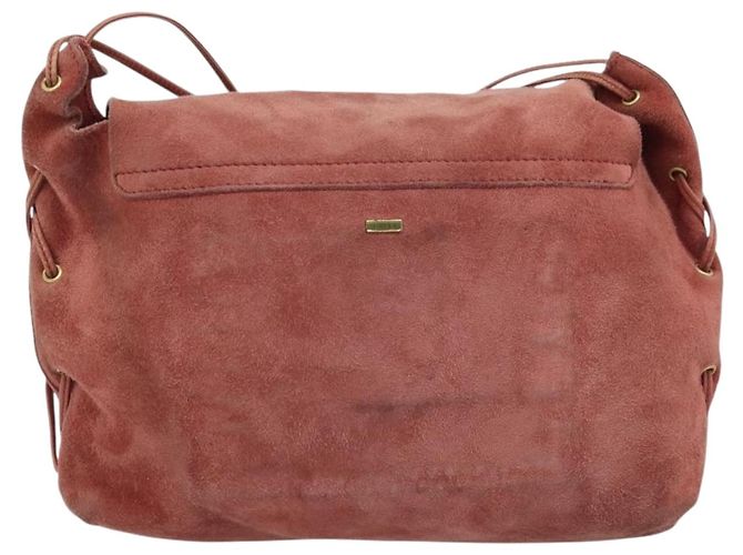 Borsa a Spalla GUCCI Camoscio Rosa Oro 95107 Auth YKZ626 D'oro - vista 3