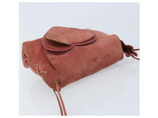 Borsa a Spalla GUCCI Camoscio Rosa Oro 95107 Auth YKZ626 D'oro - vista 6