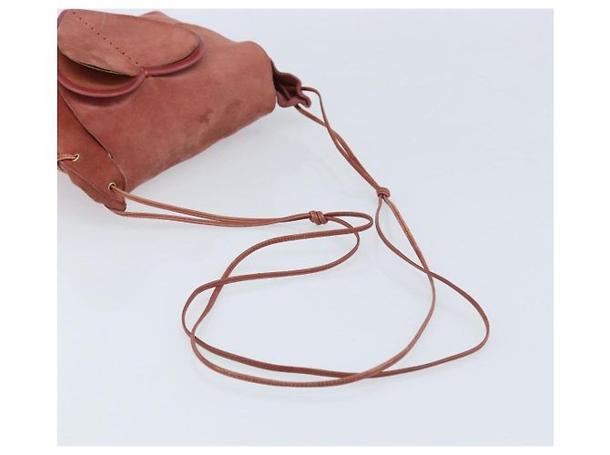 Borsa a Spalla GUCCI Camoscio Rosa Oro 95107 Auth YKZ626 D'oro - vista 7