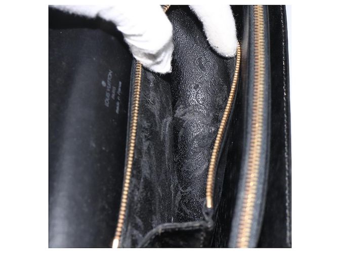 LOUIS VUITTON Borsa a Mano Epi Concorde Nera M52132 LV Auth ka3570 Nero - vista 11