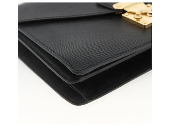 LOUIS VUITTON Borsa a Mano Epi Concorde Nera M52132 LV Auth ka3570 Nero - vista 14