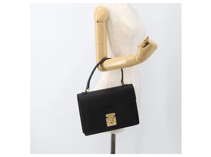LOUIS VUITTON Borsa a Mano Epi Concorde Nera M52132 LV Auth ka3570 Nero - vista 25