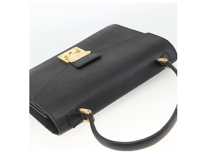 LOUIS VUITTON Borsa a Mano Epi Concorde Nera M52132 LV Auth ka3570 Nero - vista 6