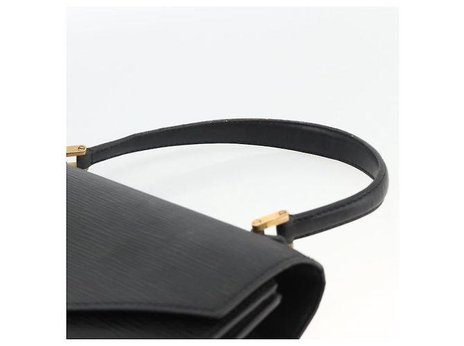 LOUIS VUITTON Borsa a Mano Epi Concorde Nera M52132 LV Auth ka3570 Nero - vista 8
