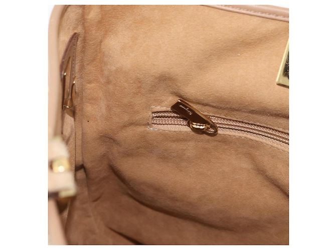 Borsa Tote Salvatore Ferragamo in nylon beige oro Auth BAZ714A D'oro - vista 19