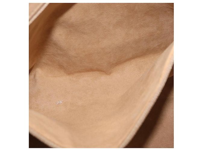 Borsa Tote Salvatore Ferragamo in nylon beige oro Auth BAZ714A D'oro - vista 20