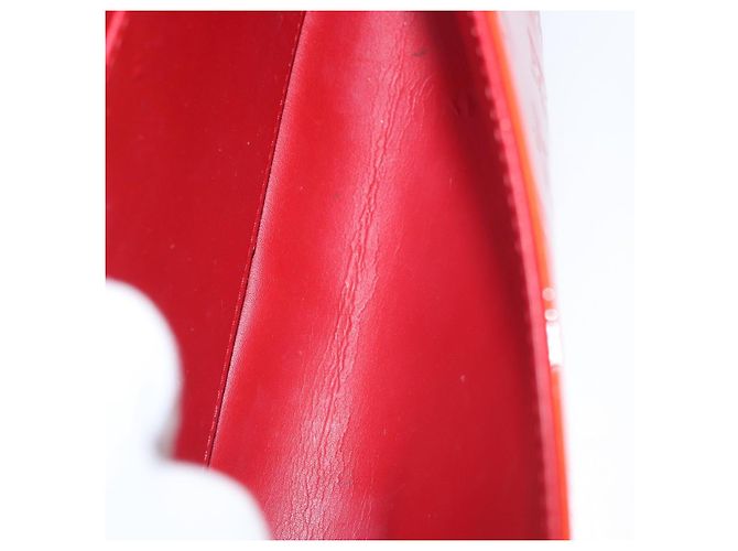 LOUIS VUITTON Borsa Thompson Street Monogram Vernis Rossa M91094 Auth BAZ450 Rosso - vista 11