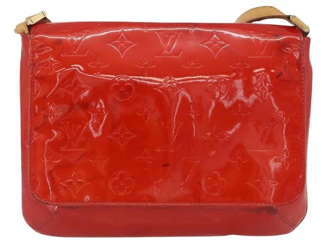 LOUIS VUITTON Borsa Thompson Street Monogram Vernis Rossa M91094 Auth BAZ450 Rosso - vista 13