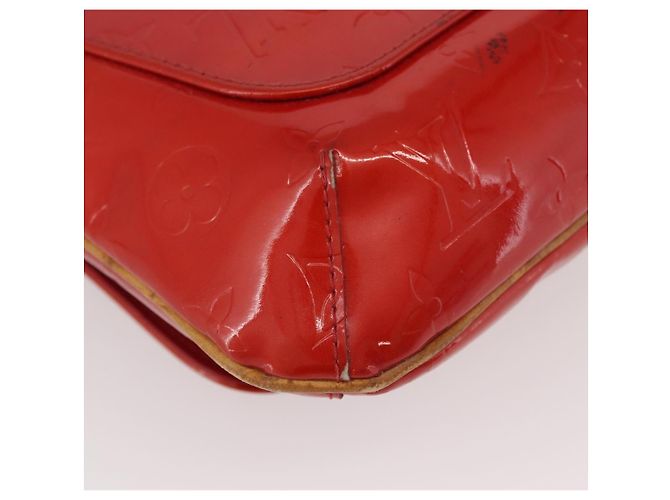 LOUIS VUITTON Borsa Thompson Street Monogram Vernis Rossa M91094 Auth BAZ450 Rosso - vista 15